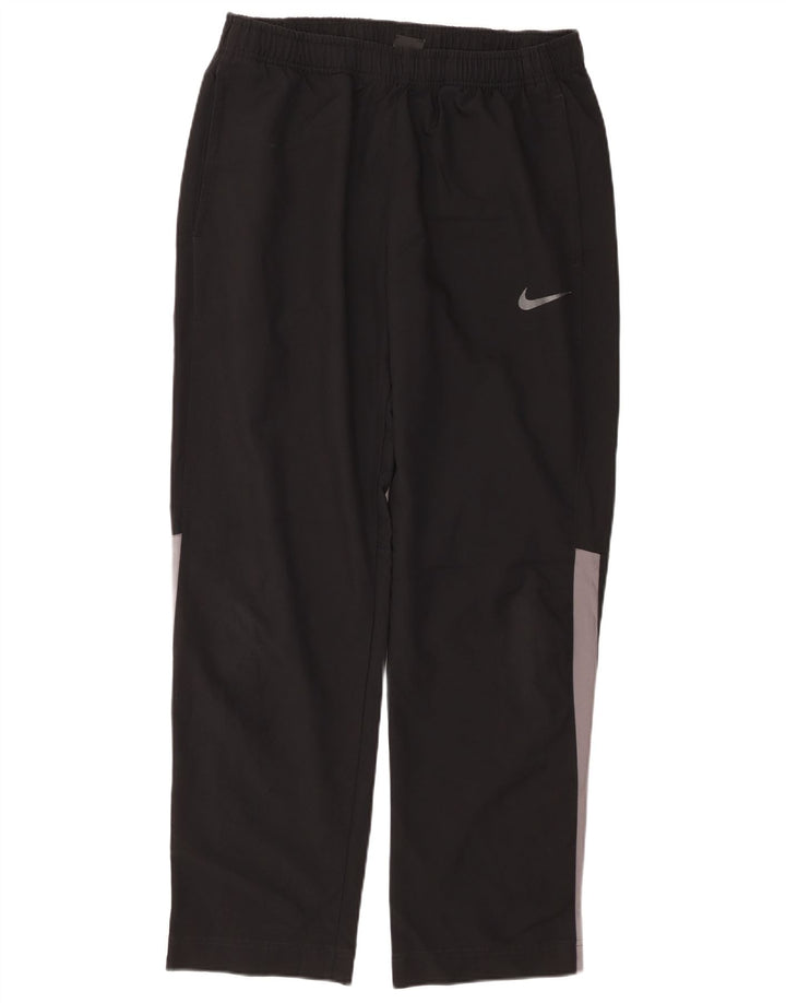 Pantaloni de trening NIKE Dri Fit pentru bărbați, mari, negru, poliester color bloc