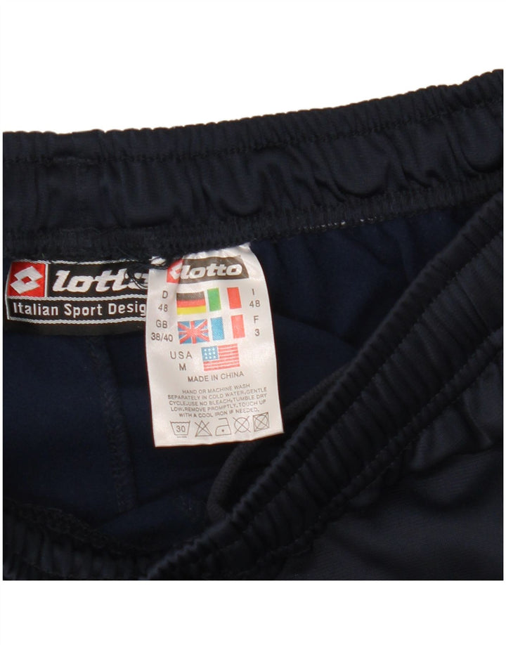 Pantaloni de trening pentru bărbați Lotto UK 38/40 Poliester mediu albastru bleumarin