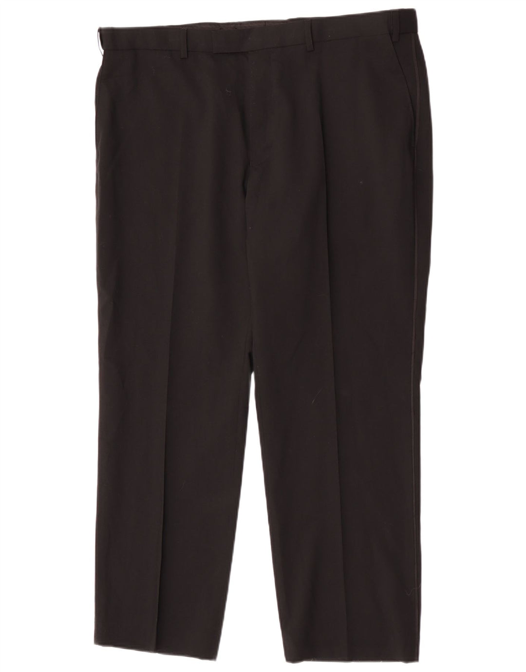 Pantaloni de costum pentru bărbați Marks & Spencer, cu tăiere obișnuită, L40 L29 Lână neagră