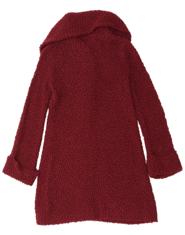 Pulover cardigan cu paragate Monsoon pentru femei UK 10 mic Bordeaux