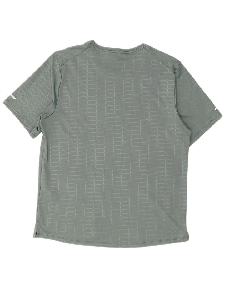 Tricou Nike Dri Fit pentru bărbați Top Mediu Gri din Poliester Check