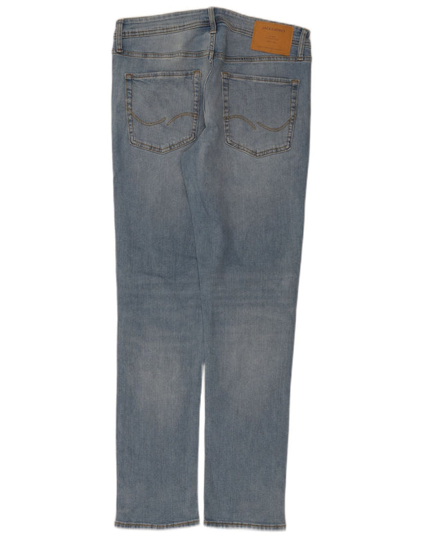 Blugi slim pentru bărbați Jack & Jones W32 L32 bumbac albastru