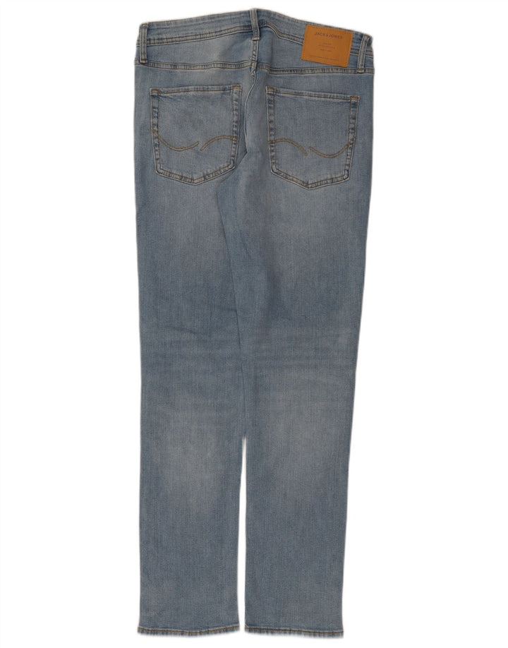 Blugi slim pentru bărbați Jack & Jones W32 L32 bumbac albastru