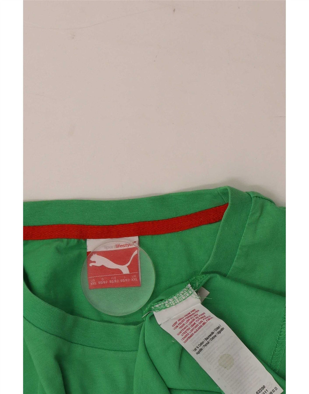 Tricou pentru bărbați Puma Top 2XL bumbac verde