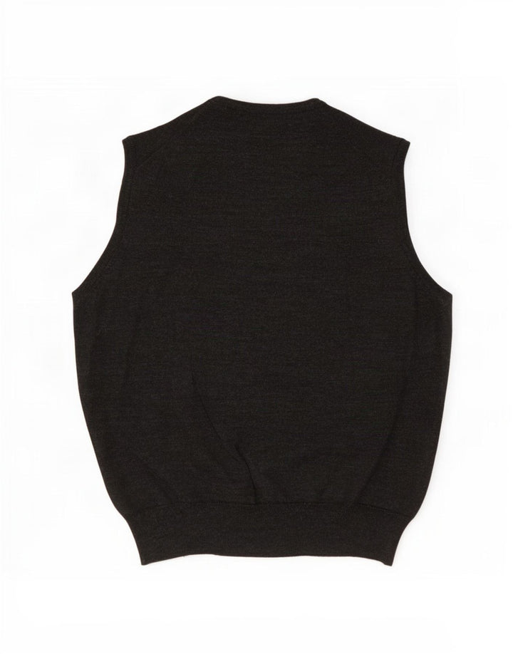 Vesta pentru bărbați Il Granchio Tank Top Medium Gri Lână virgină