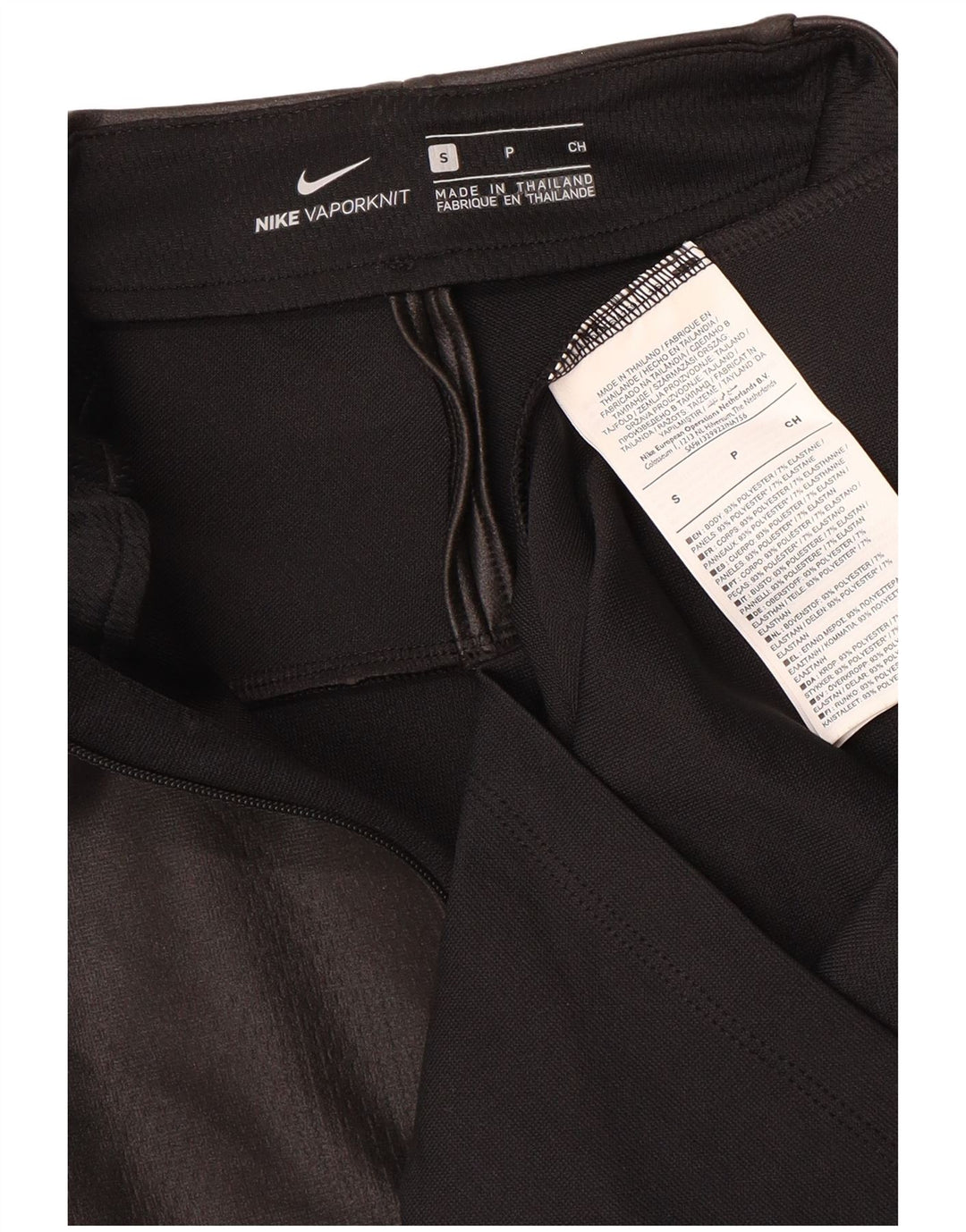 Top de trening NIKE pentru bărbați, cu grafic, cu fermoar, cu gât, color block, negru