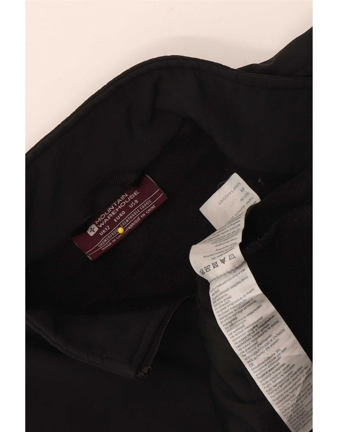 Jachetă Windbreaker pentru femei Mountain Warehouse UK 12 Poliester mediu negru