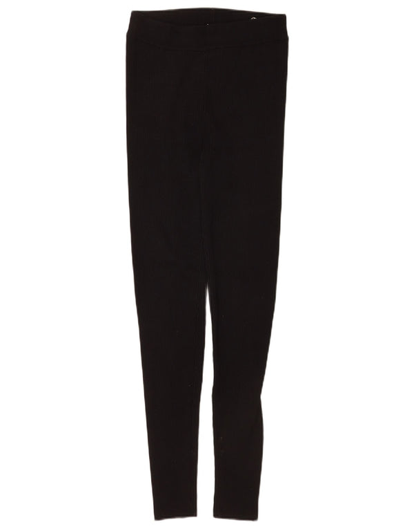 Leggings pentru femei Zara UK 8 Small Black Viscose