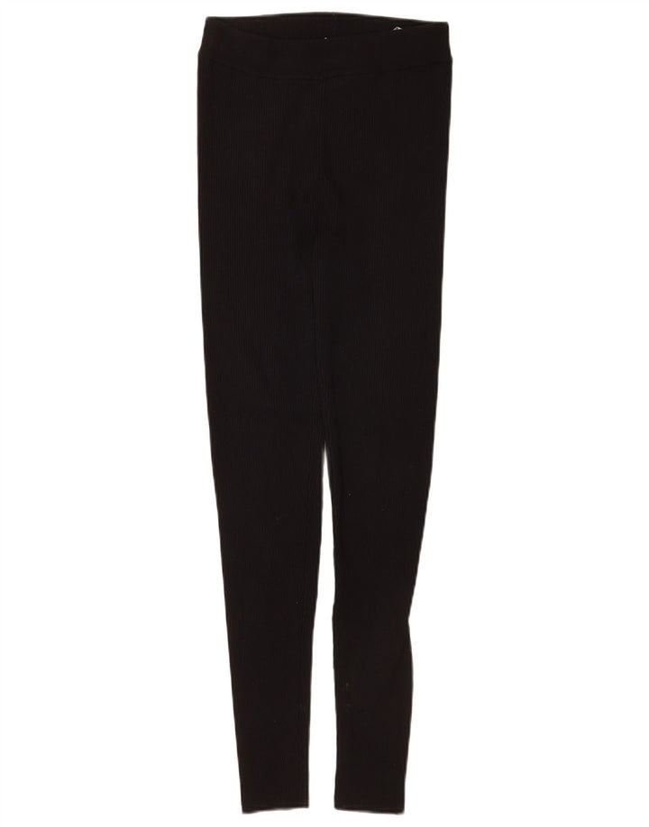 Leggings pentru femei Zara UK 8 Small Black Viscose