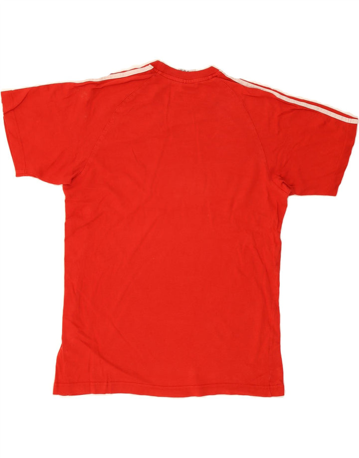 ADIDAS Mens T-Shirt Top Medium Red Cotton Vintage Adidas and Second-Hand Adidas from Messina Hembry 