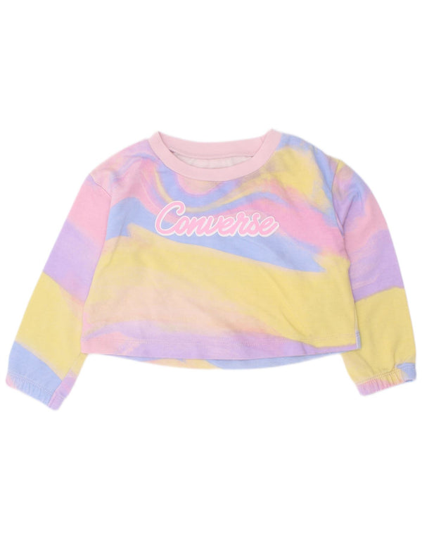 Pulover Crop Converse Bebeluși Fetițe 18-24 Luni Multicolor