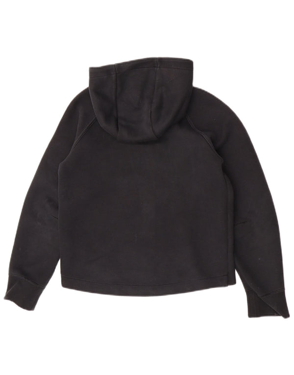 Pulover Nike pentru fete, cu fermoar, 10-11 ani, bumbac mediu negru