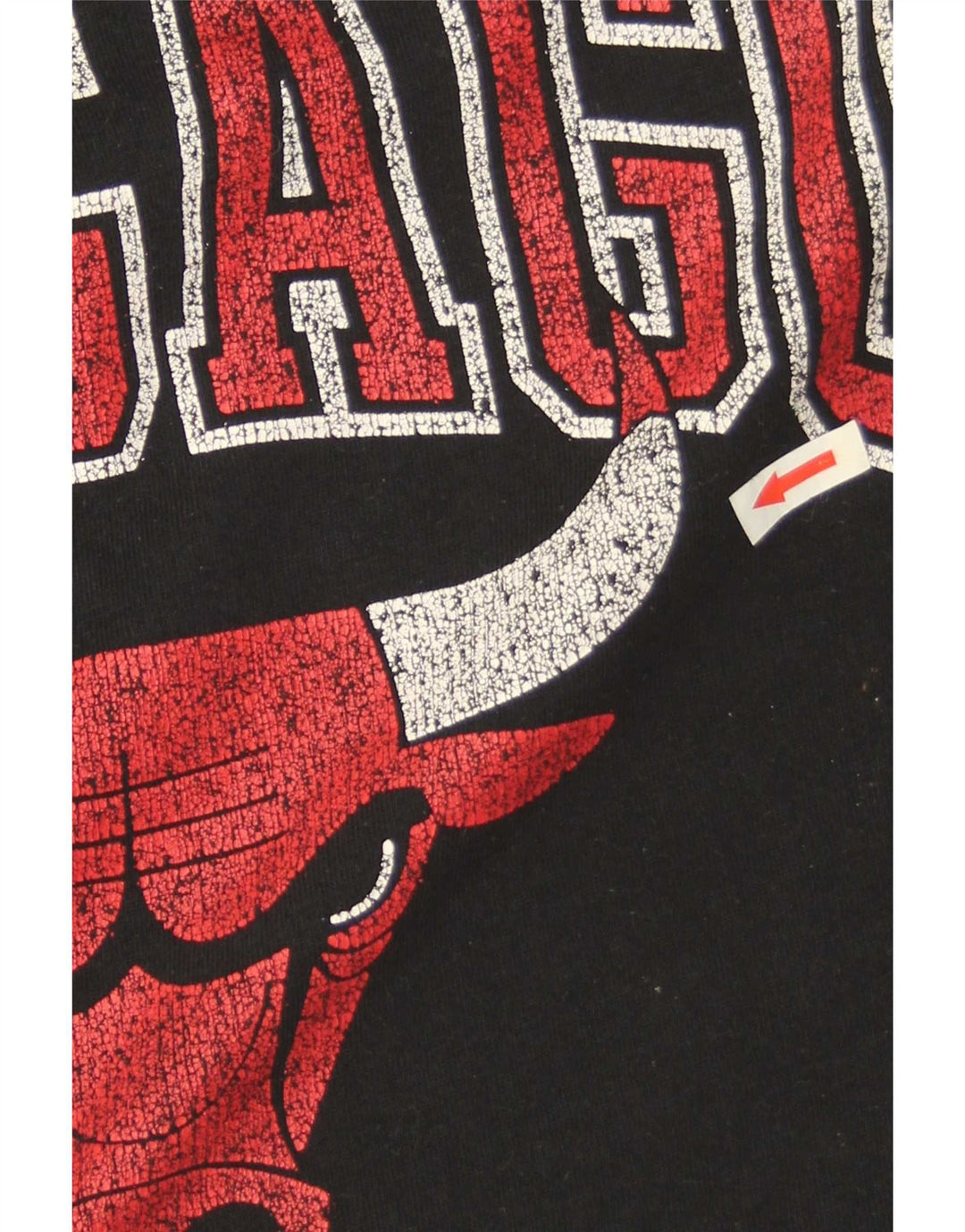 Pulover NBA pentru bărbați Chicago Bulls grafic supradimensionat, mic, negru
