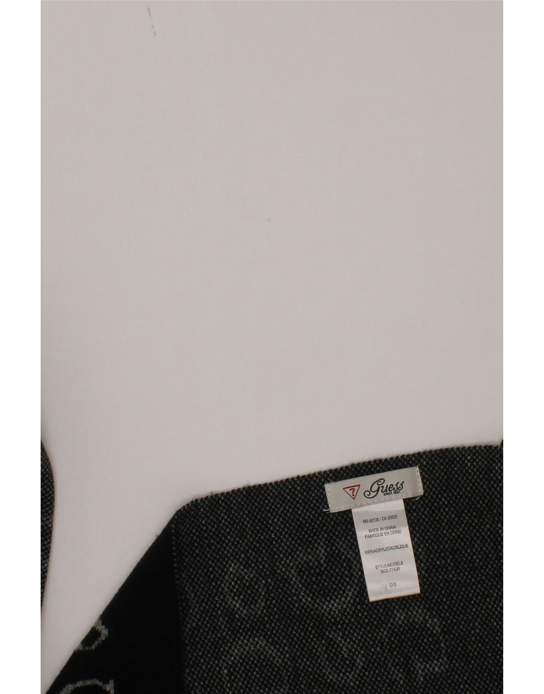 Eșarfă dreptunghiulară pentru femei Guess, mărime unică, logo-ul acrilic negru