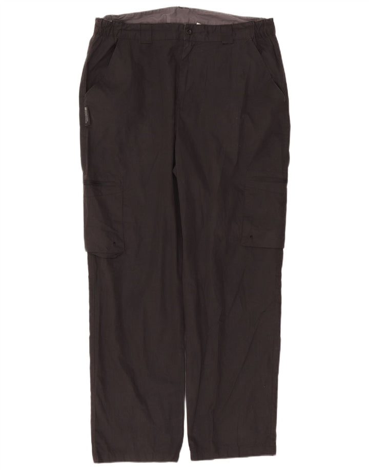 Pantaloni cargo drepti pentru femei Mountain Warehouse L36 L30 Poliester negru