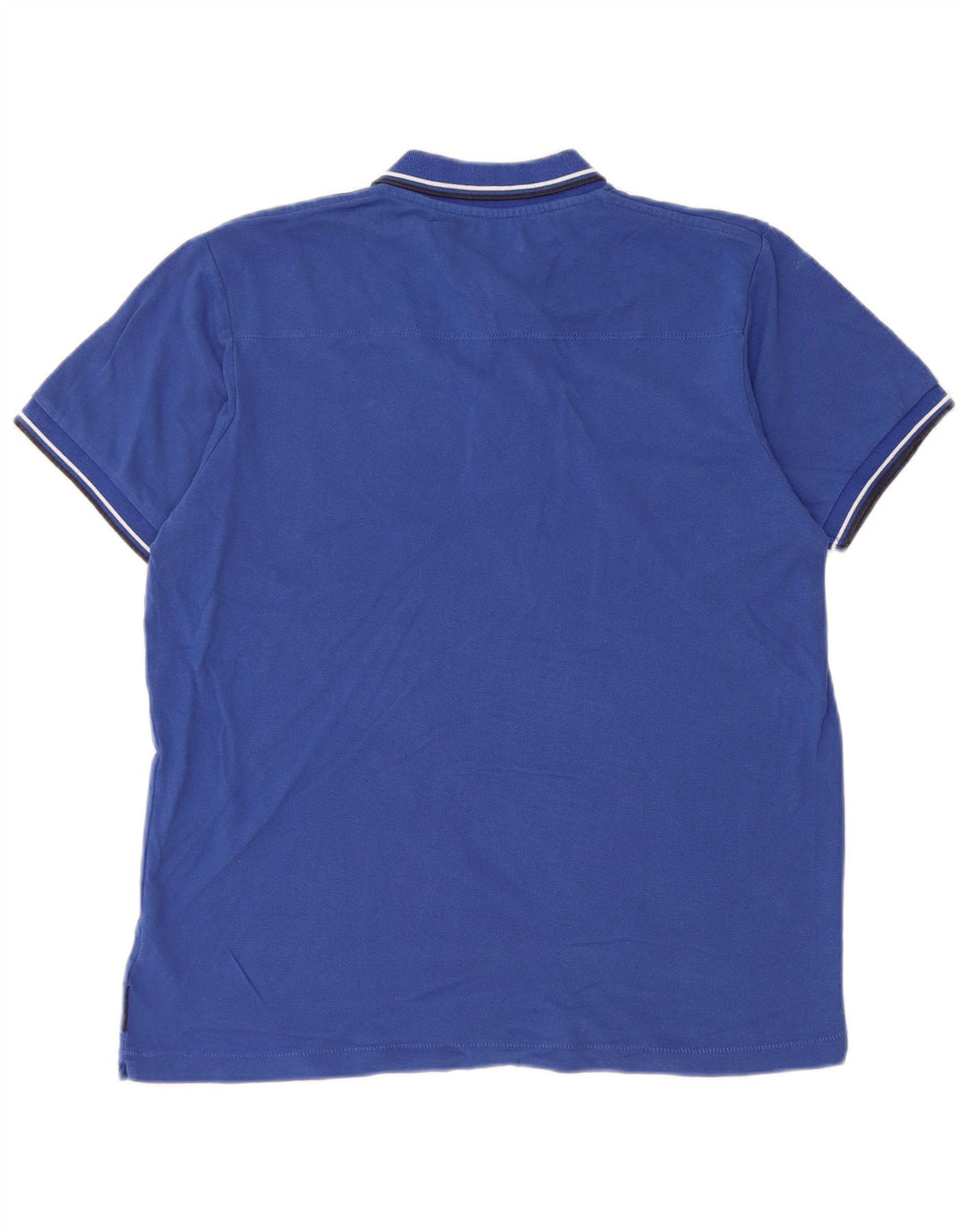 Tricou polo pentru bărbați French Connection, bumbac albastru mediu