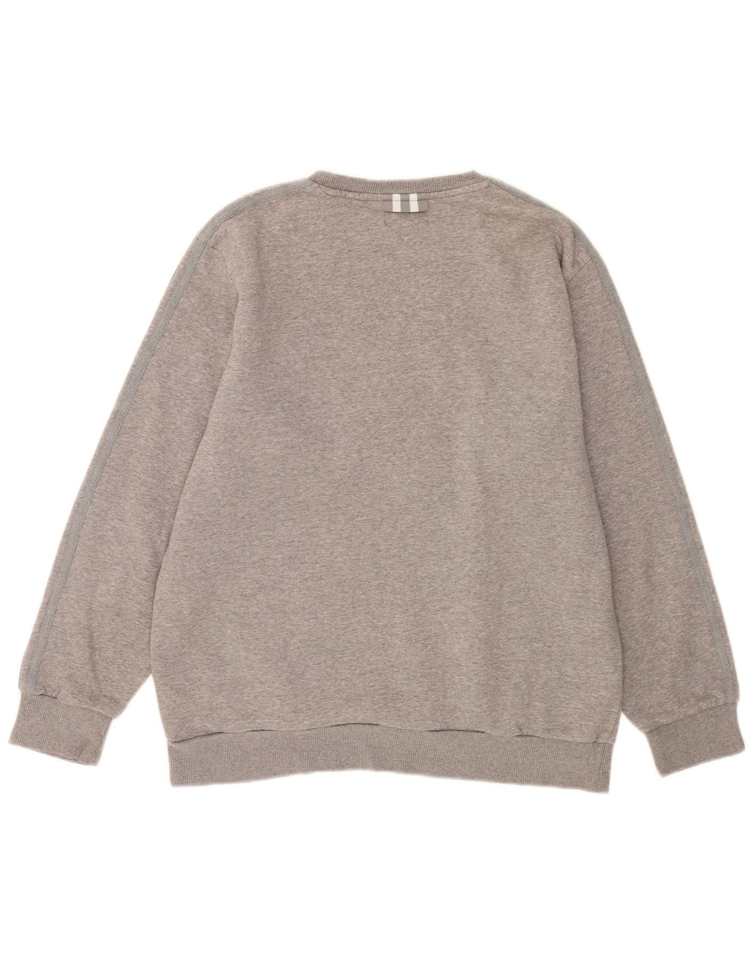 Hanorac pentru bărbați Adidas Jumper mare, gri bumbac cu pete