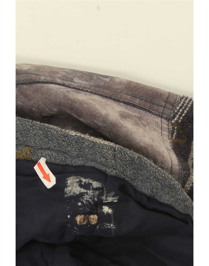 Jachetă vintage pentru bărbați UK 40 mare, gri din lână Fair Isle
