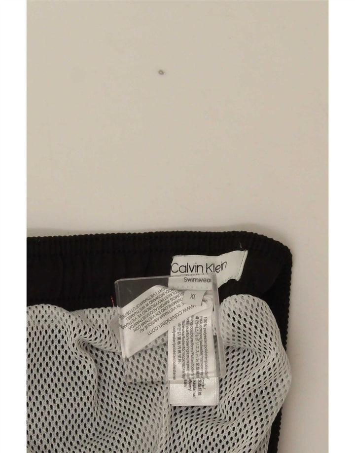 Pantaloni scurți de înot Calvin Klein pentru bărbați, XL, negru, poliester color bloc