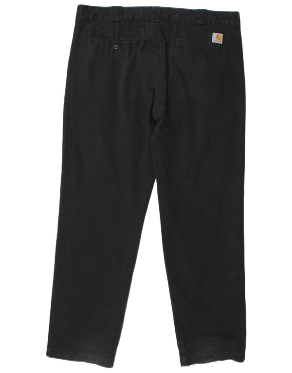 Pantaloni chino drept bărbați Carhartt W36 L32 bumbac negru