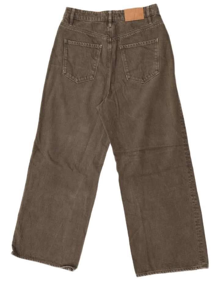 Blugi pentru damă Zara cu picioare largi EU 38 Mici L28 L26 Kaki