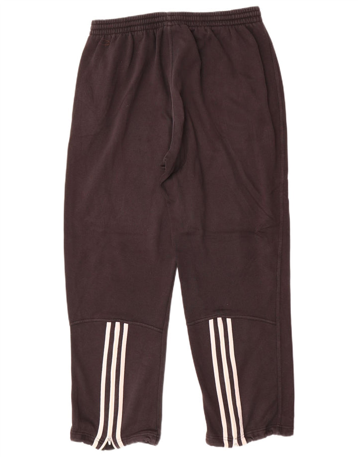 Pantaloni de trening Adidas pentru bărbați, bumbac mediu negru