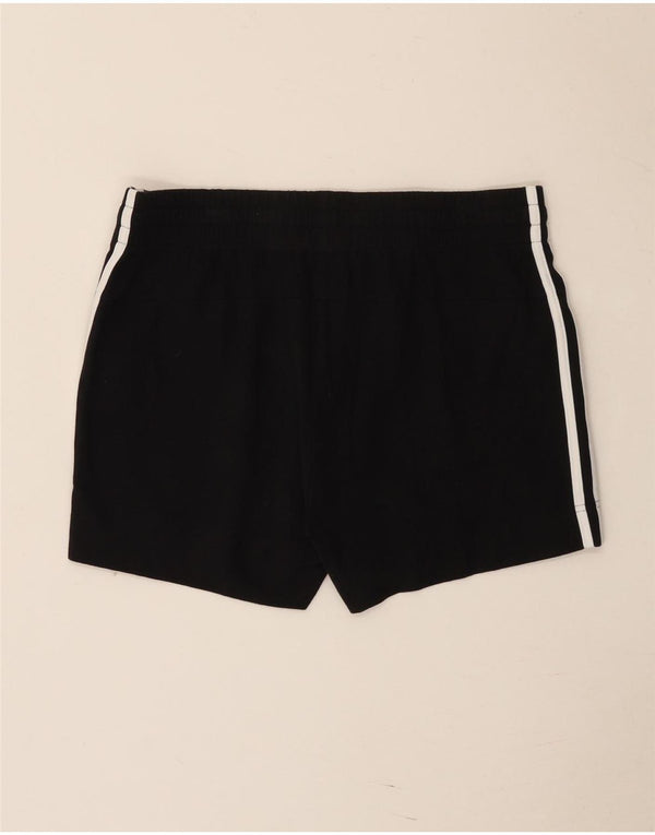 Pantaloni scurți sport obișnuiți pentru femei Adidas UK 12/14 mediu negru din bumbac sport