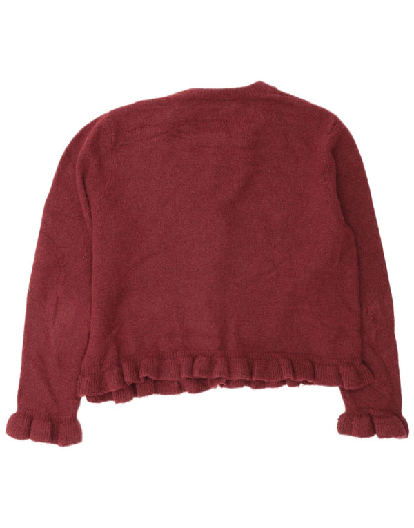Pulover cardigan pentru femei Zara UK 18 XL Bordeaux