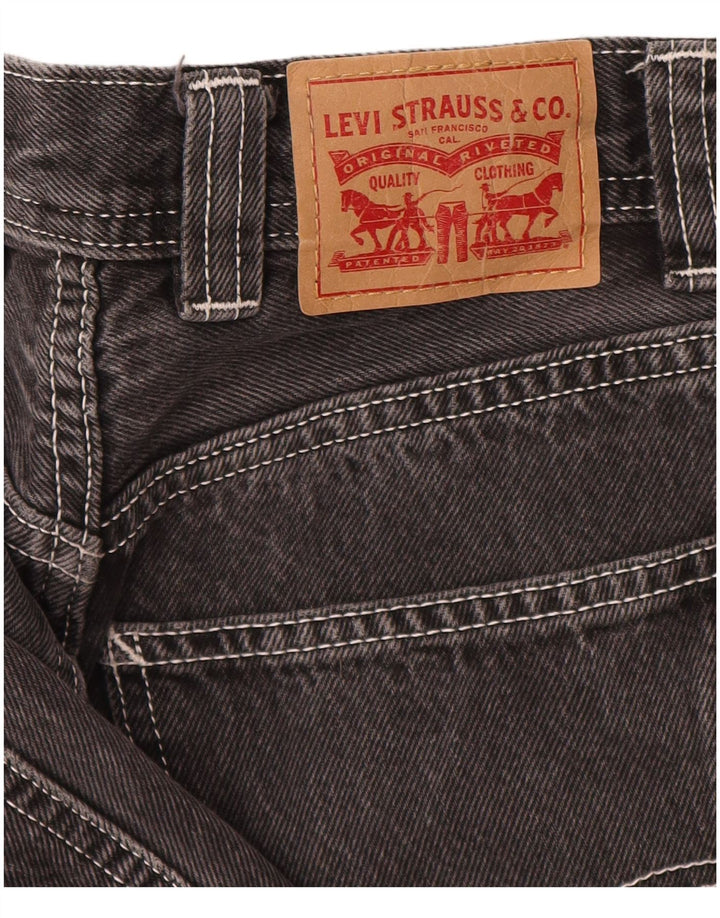 Blugi conici cargo pentru femei Levi's W25 L26 bumbac gri