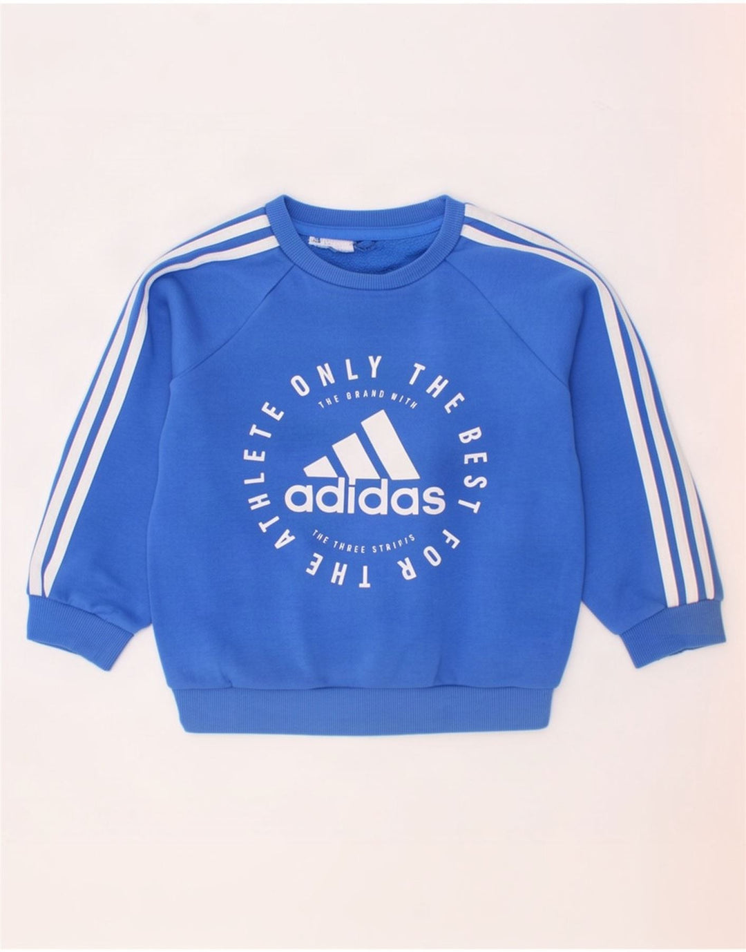 Adidas Băieți Pulover Grafic Pulover 2-3 Ani Bumbac Albastru
