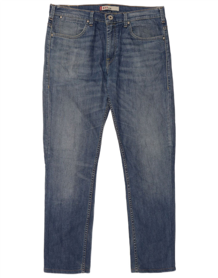 Blugi Levi's 511 Slim pentru bărbați W38 L34 Bumbac albastru