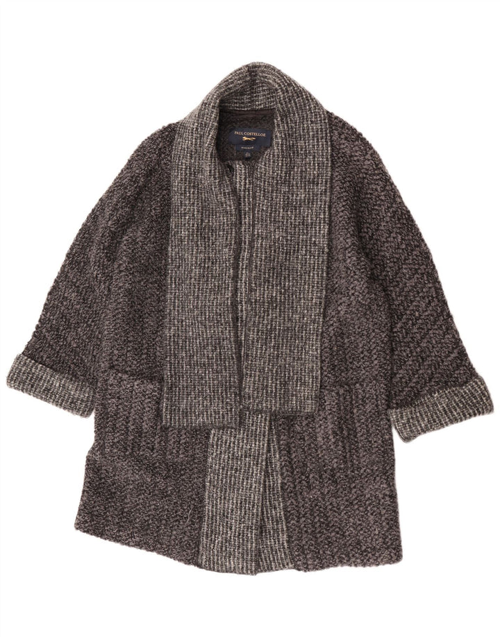 Palton supradimensionat pentru femei Paul Costelloe UK 16 mare, gri, lână color bloc