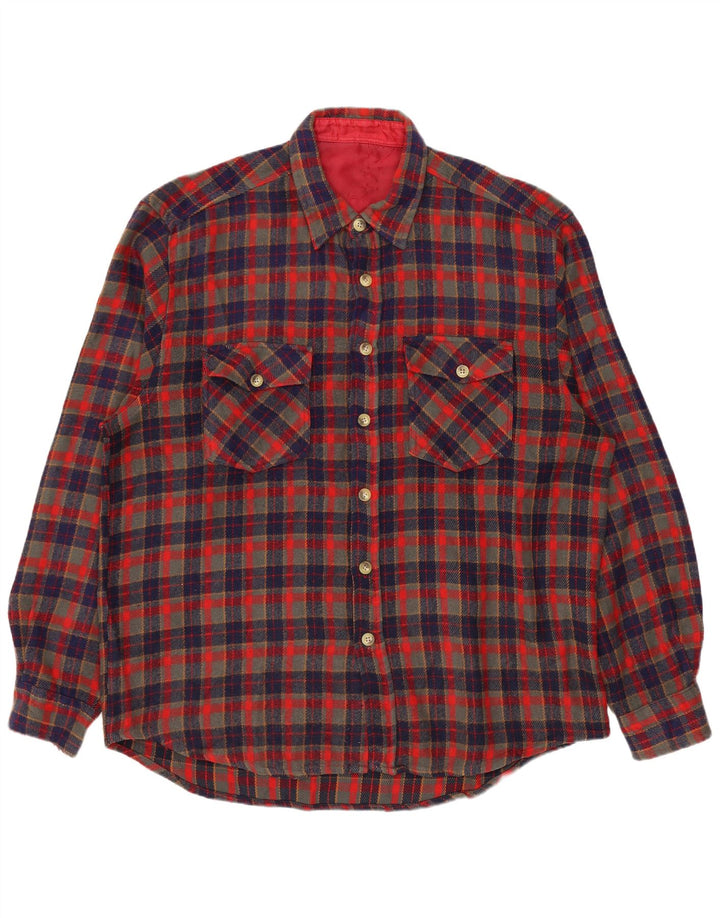 Cămașă de flanel Lumberjack pentru bărbați VINTAGE, XL, roșu