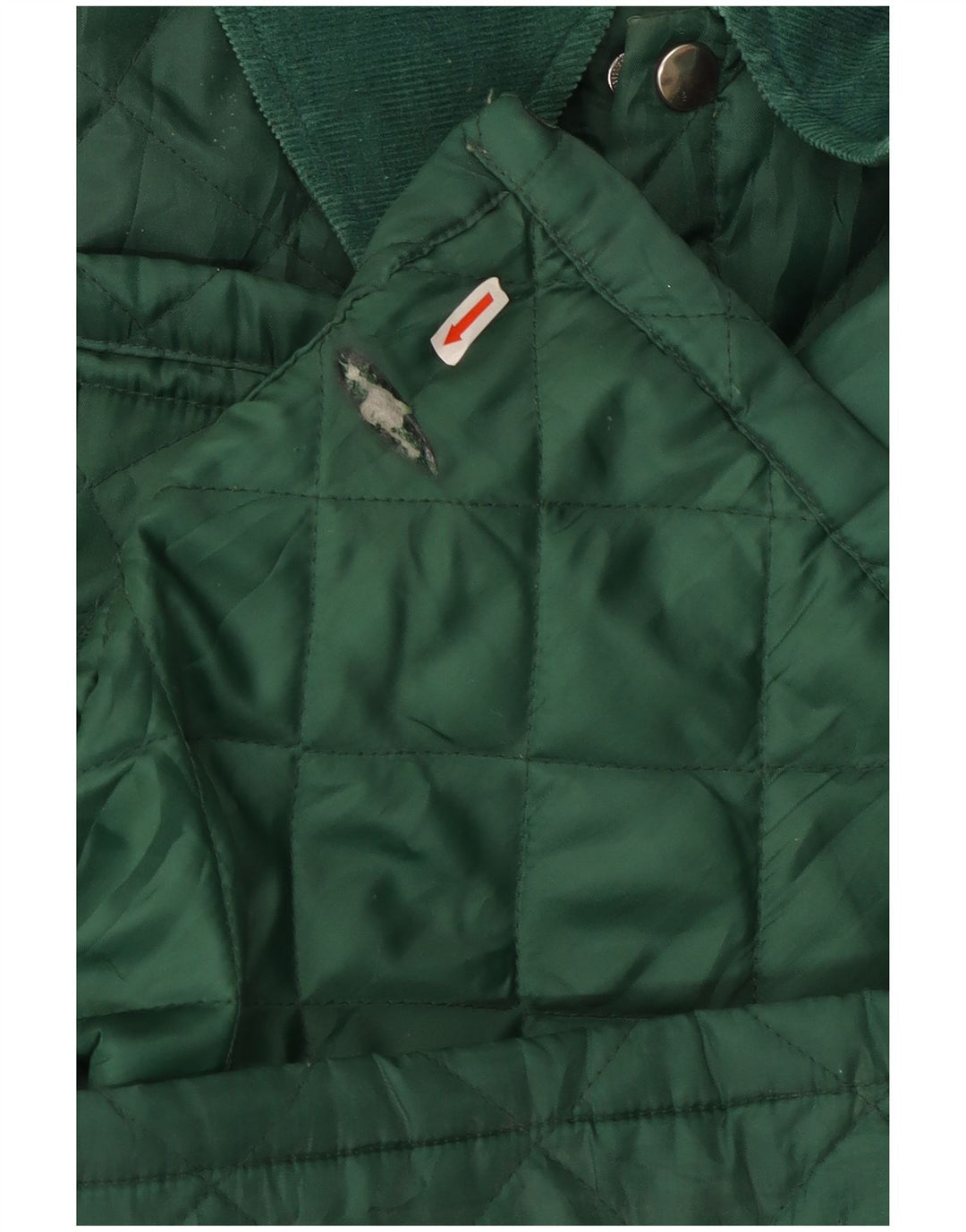 Jachetă matlasată vintage pentru bărbați UK 40 mare nailon verde