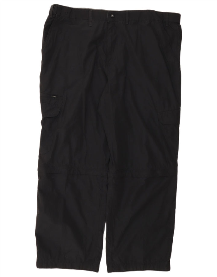 Pantaloni cargo drepti pentru bărbați Marks & Spencer W42 L29 Poliamidă neagră