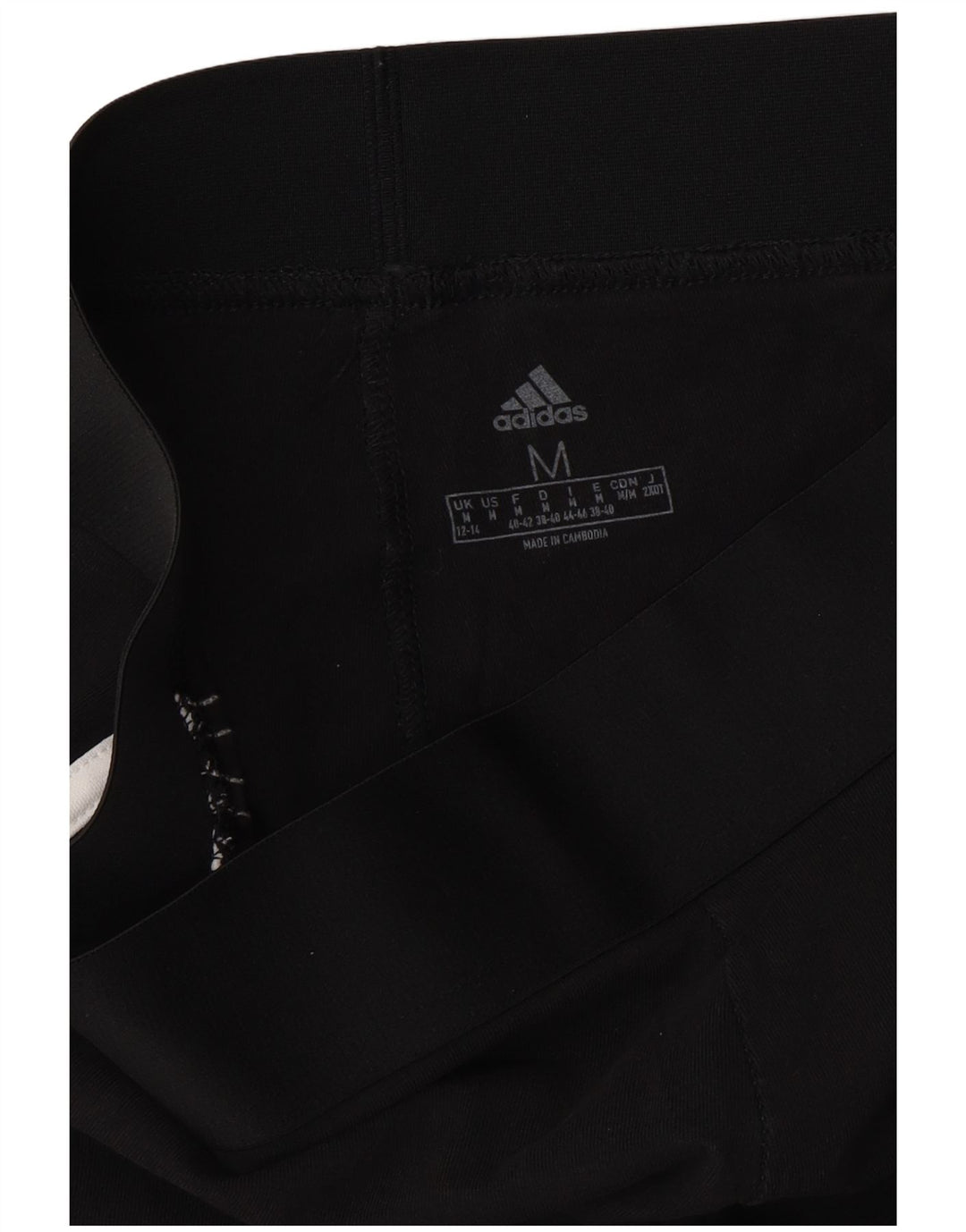Leggings Capri ADIDAS pentru femei UK 12/14 Medium Black