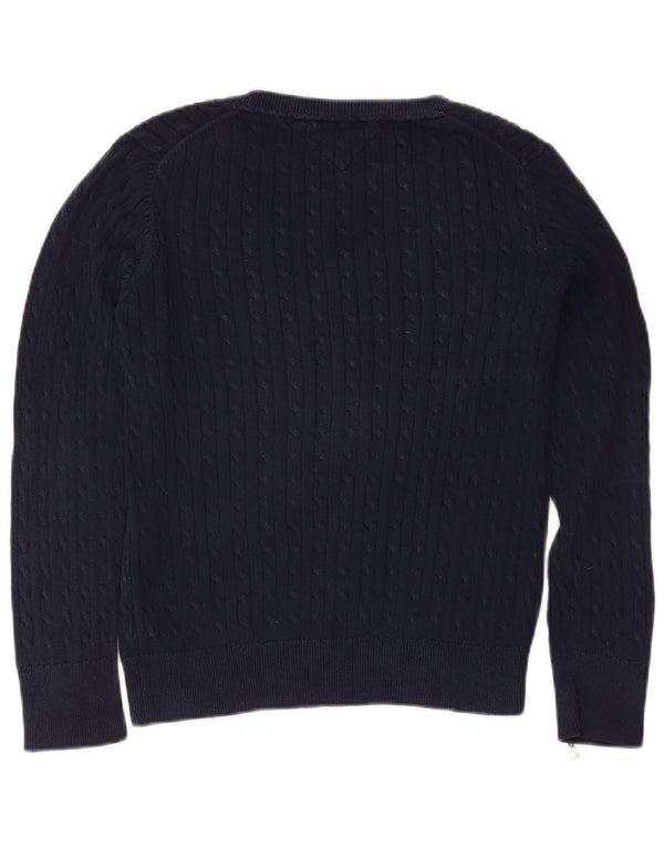 Pulover cu decolteu în V Tommy Hilfiger pentru femei UK 18 XL bleumarin