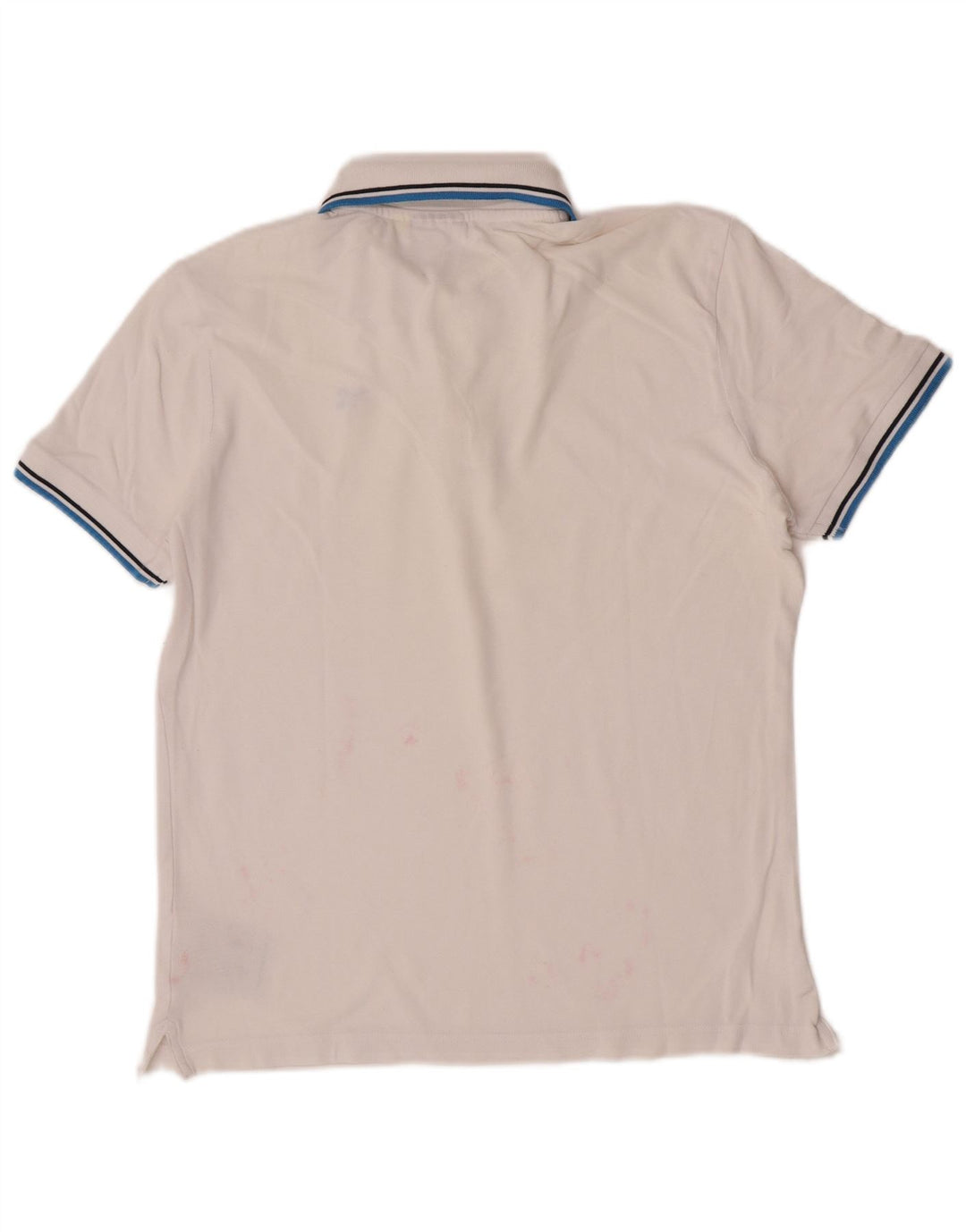 Tricou polo pentru bărbați Diadora, bumbac cu dungi albe medii