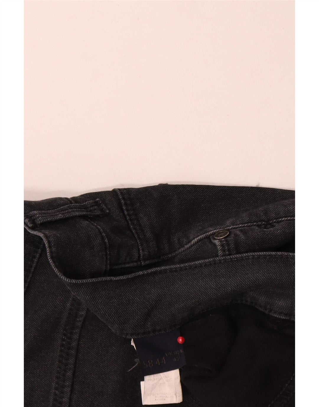 Trussardi blugi slim pentru bărbați W42 L35 bumbac negru
