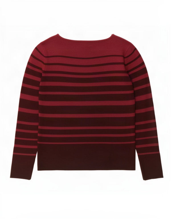 Pulover pentru femei Marks & Spencer, cu gâtul cu barca, UK 14, mare, burgundă