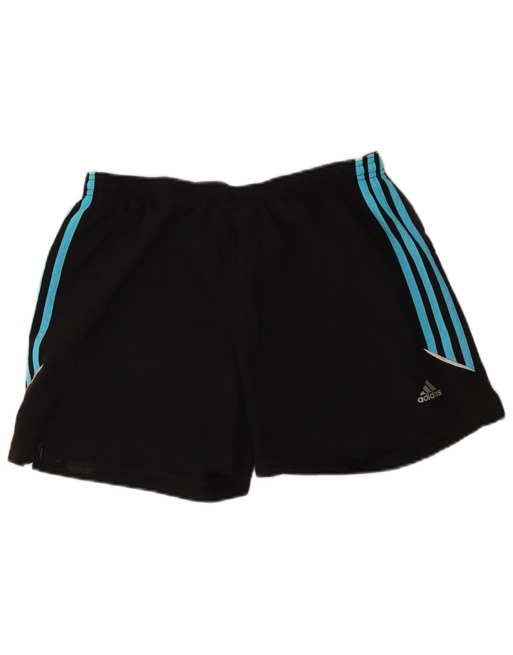 Pantaloni scurți sport Adidas Clima 365 pentru femei UK 12 Poliester mediu negru