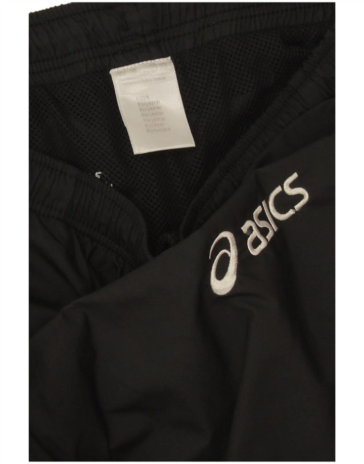 Pantaloni impermeabili pentru bărbați Asics, loose fit, poliester mediu negru