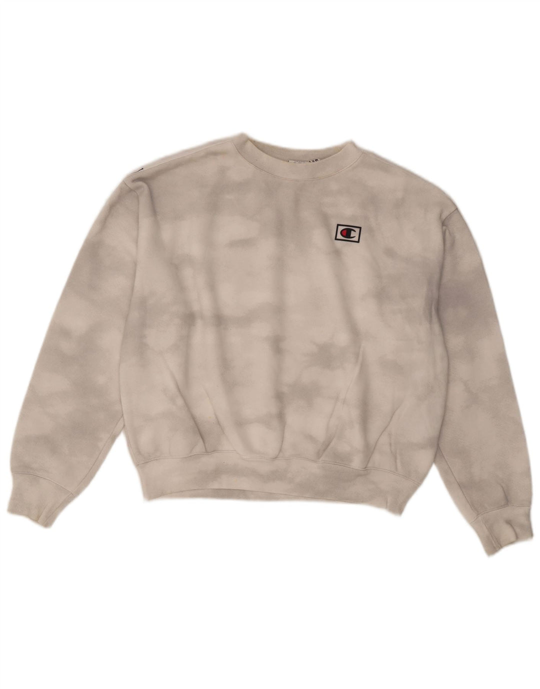 Pulover oversized crop pentru femei CHAMPION UK 16, mare, alb