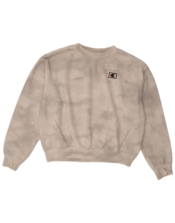Pulover oversized crop pentru femei CHAMPION UK 16, mare, alb