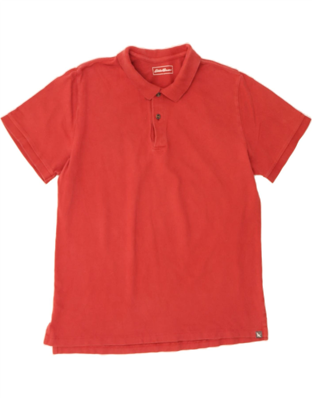 EDDIE BAUER Mens Polo Shirt XL Red Cotton Vintage Eddie Bauer and Second-Hand Eddie Bauer from Messina Hembry 