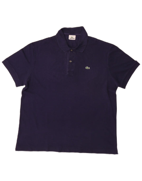 Tricou polo pentru bărbați Lacoste Mărimea 6 XL Bumbac bleumarin
