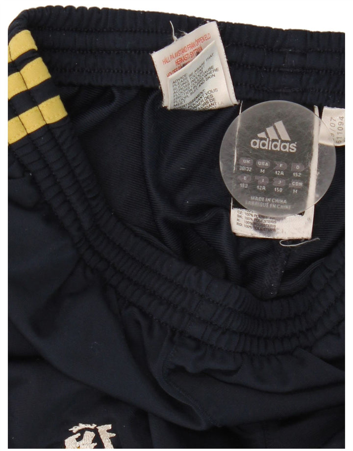 Pantaloni de trening Adidas băieți 11-12 ani poliester bleumarin