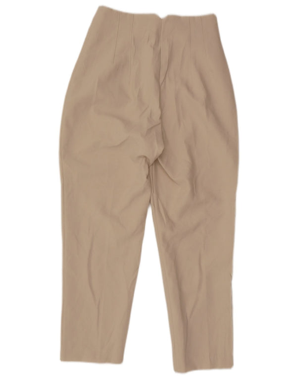 Pantaloni de costum pentru femei cu talie înaltă Zara Mici L26 L25 Bej