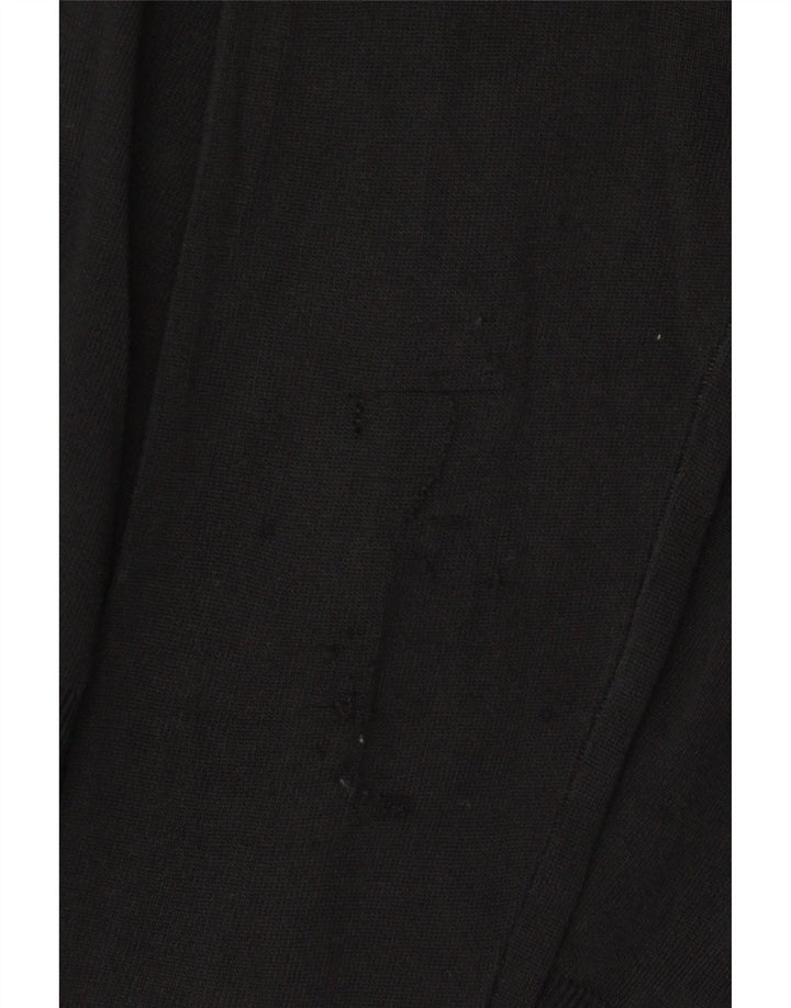 Top cardigan scurt pentru femei Zara UK 14 mare, negru, viscoză