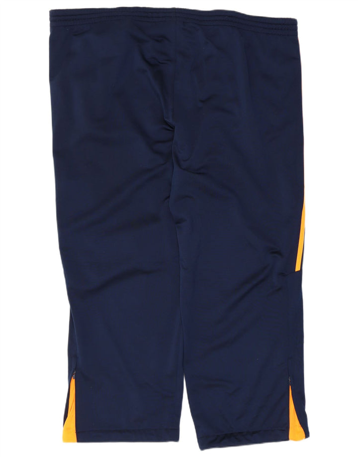 Pantaloni de trening pentru bărbați Adidas 2XL, poliester color-bloc, albastru bleumarin